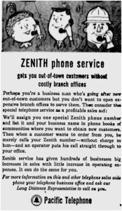 Zenith phone service